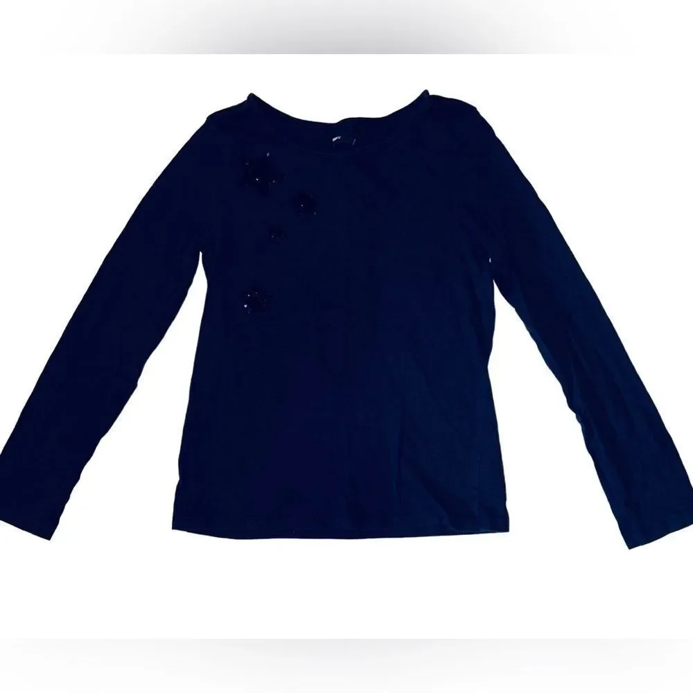 Blue GapKids sequined top size 12